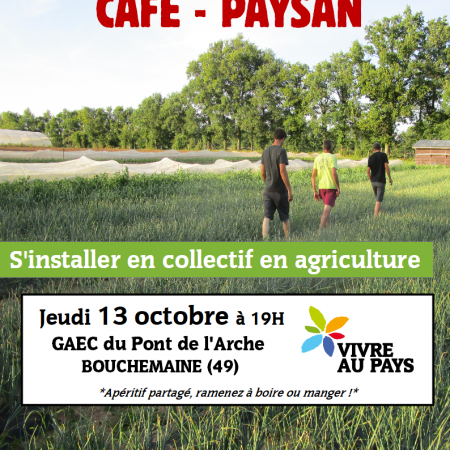 Café-paysan "S'installer en collectif"